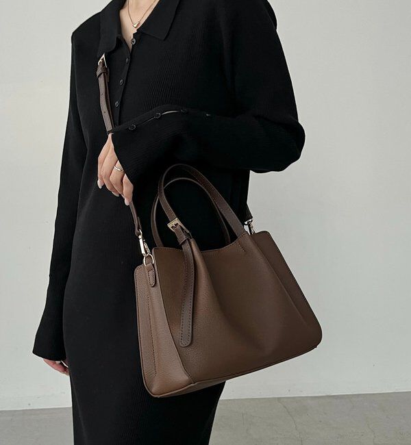  「【ミニバッグSET】2SETタックハンドルバッグ」|トートバッグ|