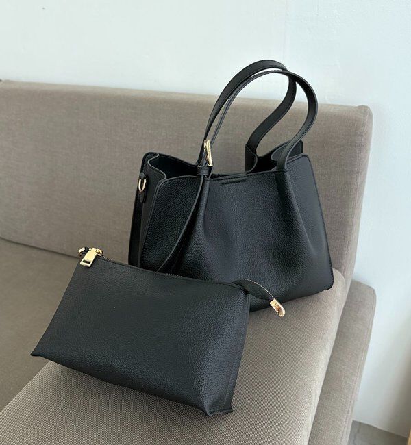  「【ミニバッグSET】2SETタックハンドルバッグ」|トートバッグ|