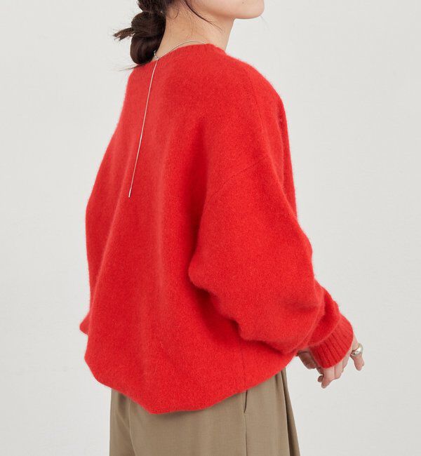  「ファーウールクルーネックニット」|ニット・セーター|