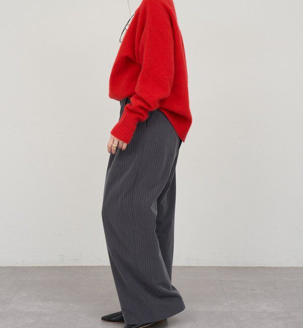  「ファーウールクルーネックニット」|ニット・セーター|