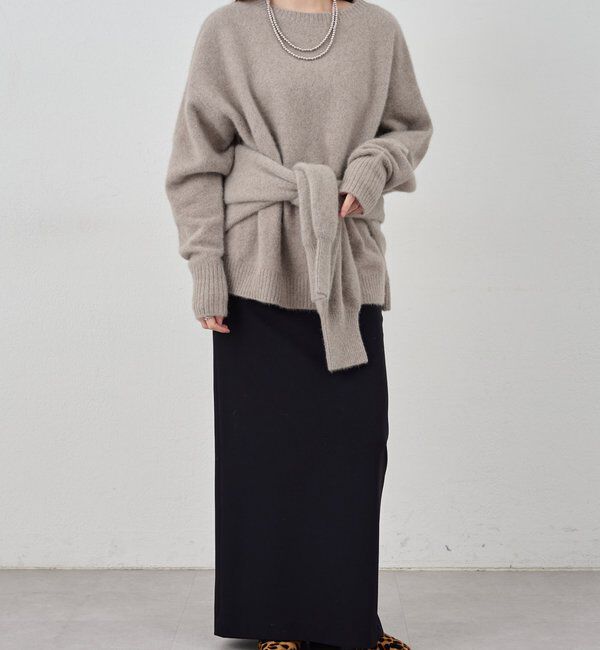  「ファーウールクルーネックニット」|ニット・セーター|