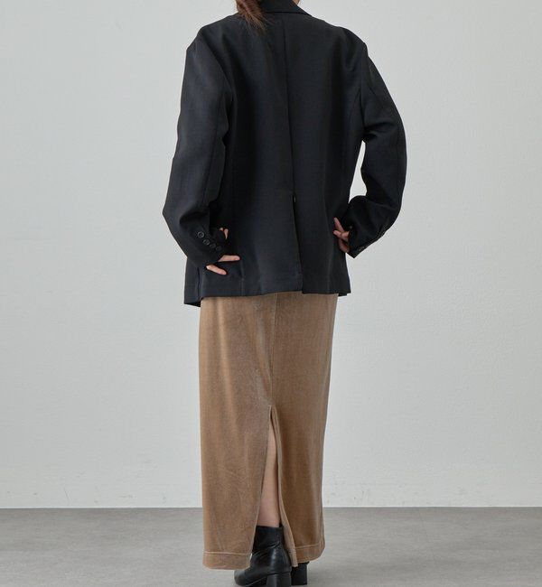  「【新色登場】【セットアップ対応】ベロアタイトスカート」|スカート|