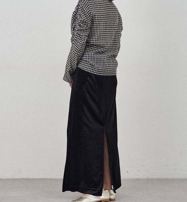  「【新色登場】【セットアップ対応】ベロアタイトスカート」|スカート|