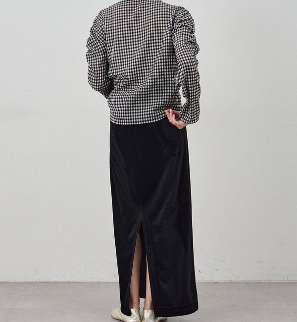  「【新色登場】【セットアップ対応】ベロアタイトスカート」|スカート|