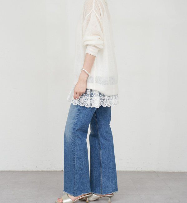  「《インフルエンサー@kanako_ikiコラボ》シアーウールプルオーバー」|ニット・セーター|