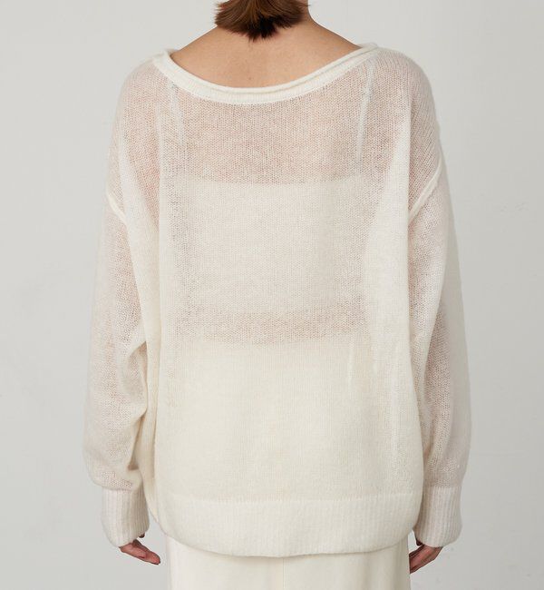  「《インフルエンサー@kanako_ikiコラボ》シアーウールプルオーバー」|ニット・セーター|