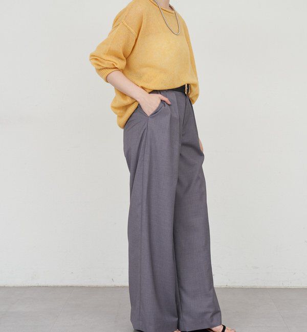  「《インフルエンサー@kanako_ikiコラボ》シアーウールプルオーバー」|ニット・セーター|