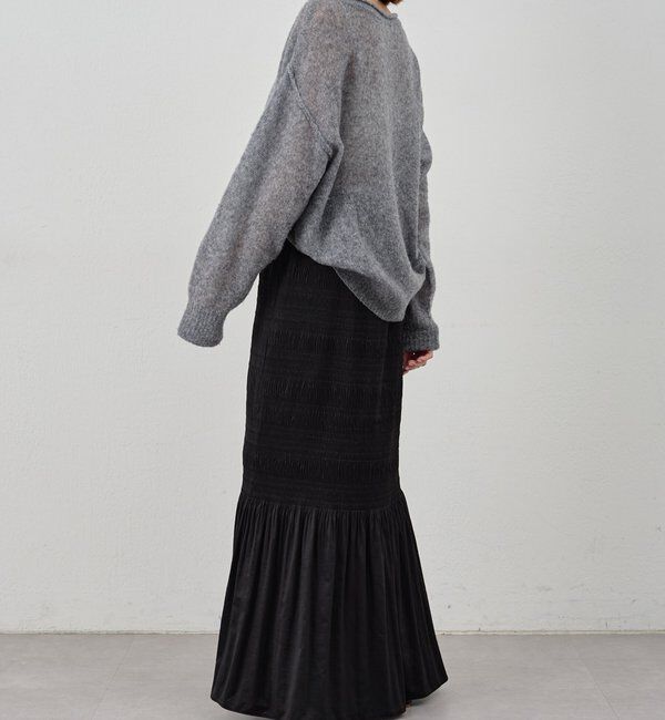  「《インフルエンサー@kanako_ikiコラボ》シアーウールプルオーバー」|ニット・セーター|