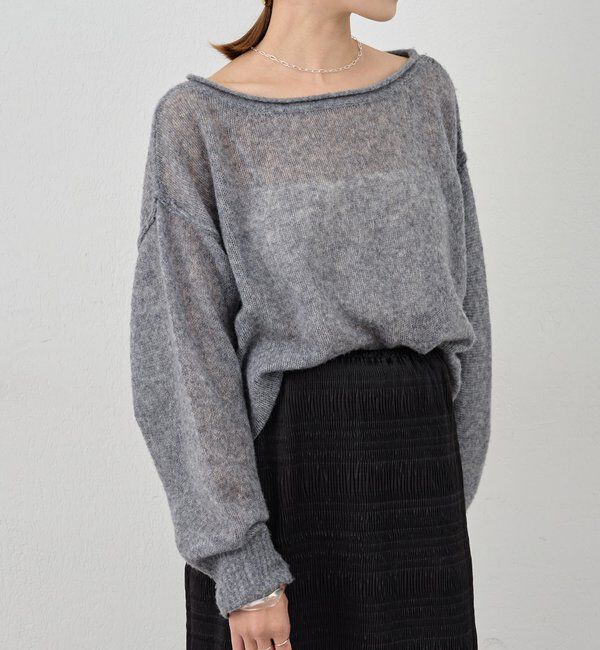  「《インフルエンサー@kanako_ikiコラボ》シアーウールプルオーバー」|ニット・セーター|