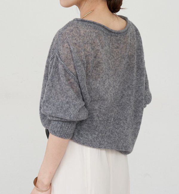  「《インフルエンサー@kanako_ikiコラボ》シアーウールプルオーバー」|ニット・セーター|