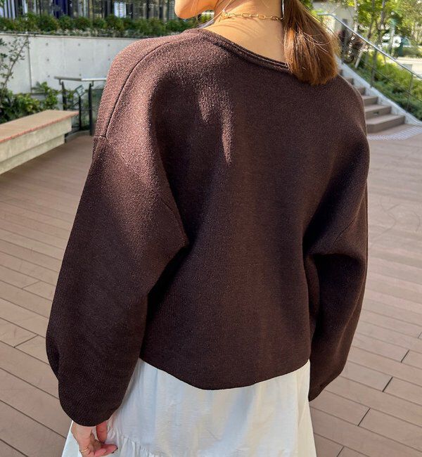  「ラメニットカーディガン」|カーディガン|