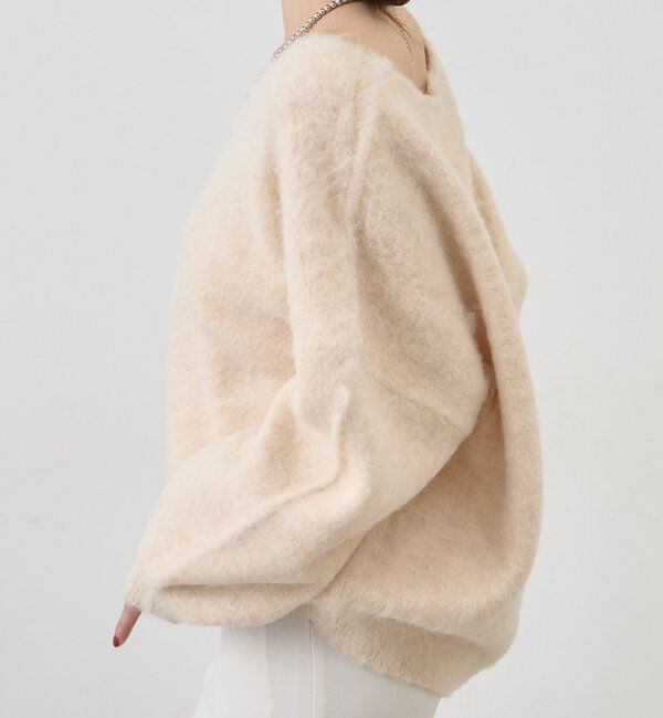  「【4色展開】【着映えニット】シャギーＶネックプルオーバー」|ニット・セーター|