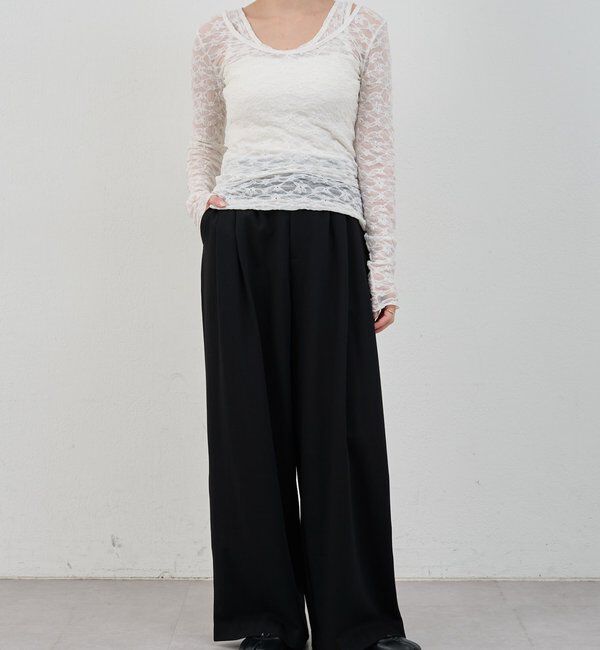  「【インフルエンサー＠tsuru00コラボ】3タックスラックスパンツ」|チノ|