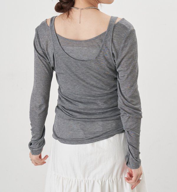  「【26SS予約】ビスチェレイヤードカットソー」|Tシャツ・カットソー|