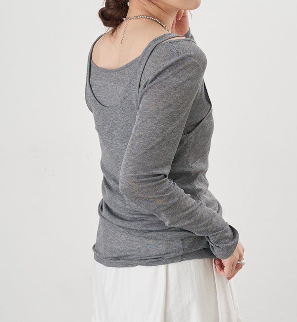  「【26SS予約】ビスチェレイヤードカットソー」|Tシャツ・カットソー|