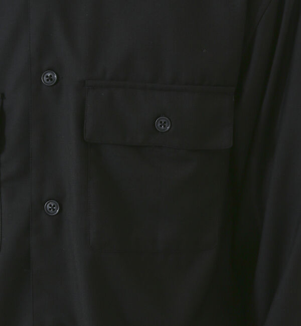 ABAHOUSE「【インバーテッドプリーツ】ワーク シャツブルゾン / オーバーシャツ」|シャツ・ブラウス|