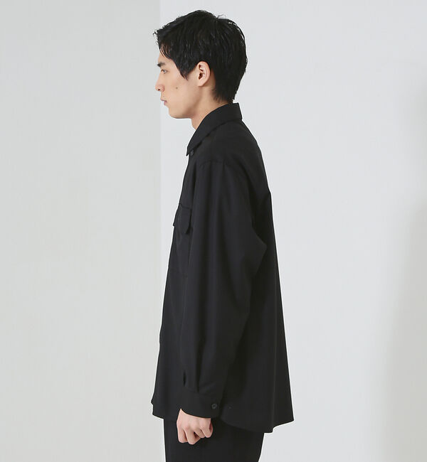 ABAHOUSE「【インバーテッドプリーツ】ワーク シャツブルゾン / オーバーシャツ」|シャツ・ブラウス|