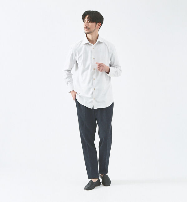 ABAHOUSE「【FLEX SHIRTS】接触冷感 スラブチェック 長袖シャツ」|シャツ・ブラウス|