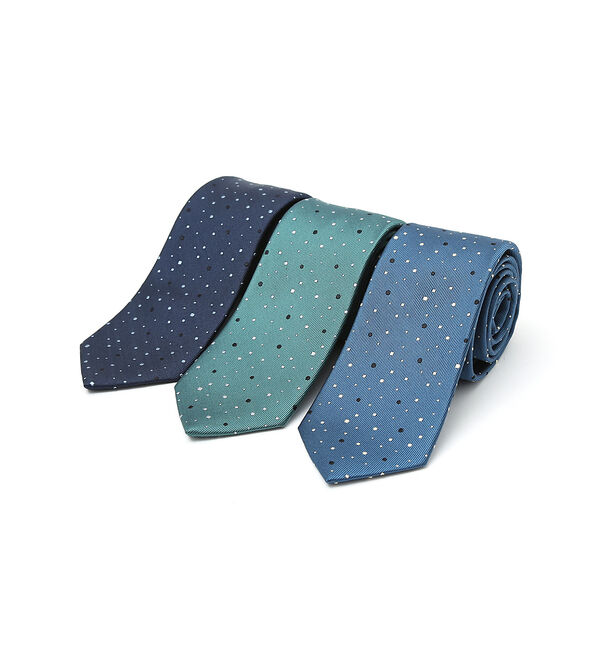 ABAHOUSE「【ドット柄】MADE IN JAPAN/シルクタイ/ネクタイ」|ネクタイ・蝶ネクタイ|