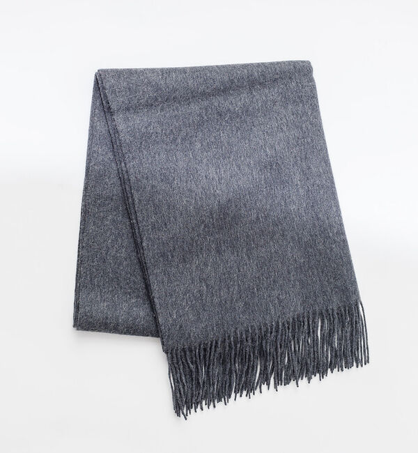 ABAHOUSE「【ウール100%】ベーシック 細幅マフラー 65&times;170」|マフラー|チャコールグレー