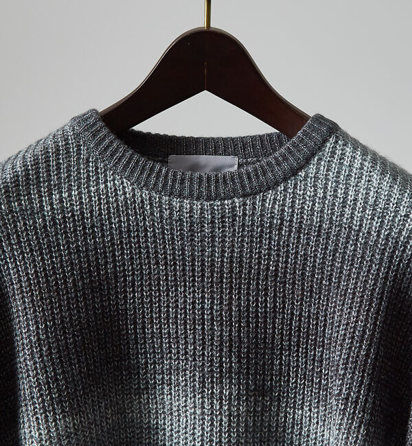 ABAHOUSE「【AH ABAHOUSE】グラデーション ルーズ ニットプルオーバー【ユニセック」|ニット・セーター|