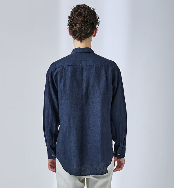 ABAHOUSE「【LUXE Linen Solaro】長袖 リネンシャツ」|シャツ・ブラウス|