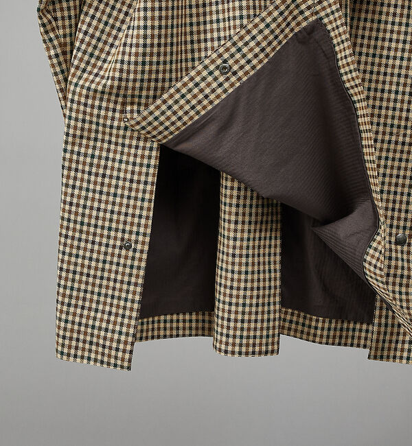 ABAHOUSE「【Traditional Weatherwear】HARROGATE / チェッ」|ステンカラーコート|
