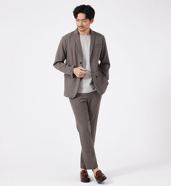 ABAHOUSE「【通年生地使用】シルケット天竺 半袖Tシャツ」|Tシャツ・カットソー|