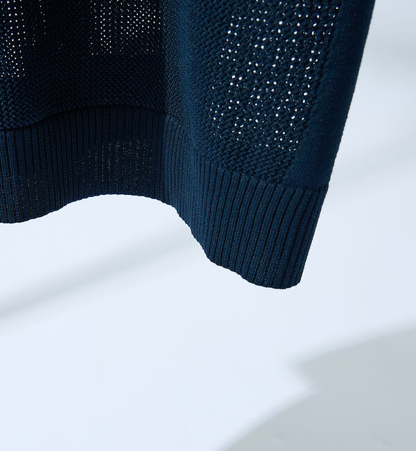 ABAHOUSE「スキッパー メッシュニット ポロシャツ」|ポロシャツ|