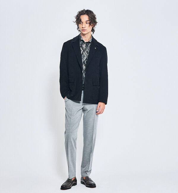 ABAHOUSE「360&deg;ストレッチ ゴブラン柄 ジャージーシャツ / 総柄シャツ」|シャツ・ブラウス|