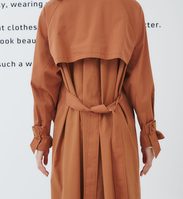 Rouge vif「バックギャザーミドルコート」|トレンチコート|