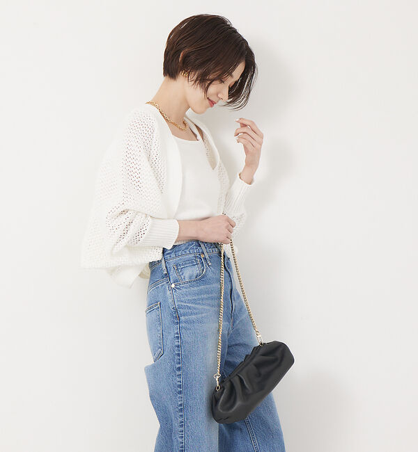 Rouge vif「ストレッチリリヤーンニットキャミ」|キャミソール|