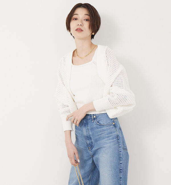 Rouge vif「ストレッチリリヤーンニットキャミ」|キャミソール|