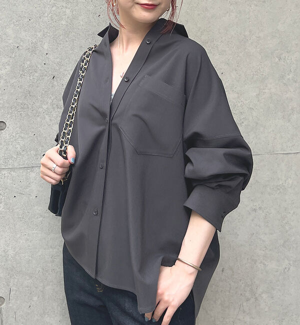 Rouge vif「【セットアップ対応】ツイルバックスリットシャツ」|シャツ・ブラウス|