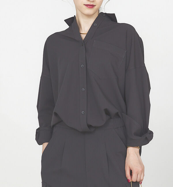 Rouge vif「【セットアップ対応】ツイルバックスリットシャツ」|シャツ・ブラウス|