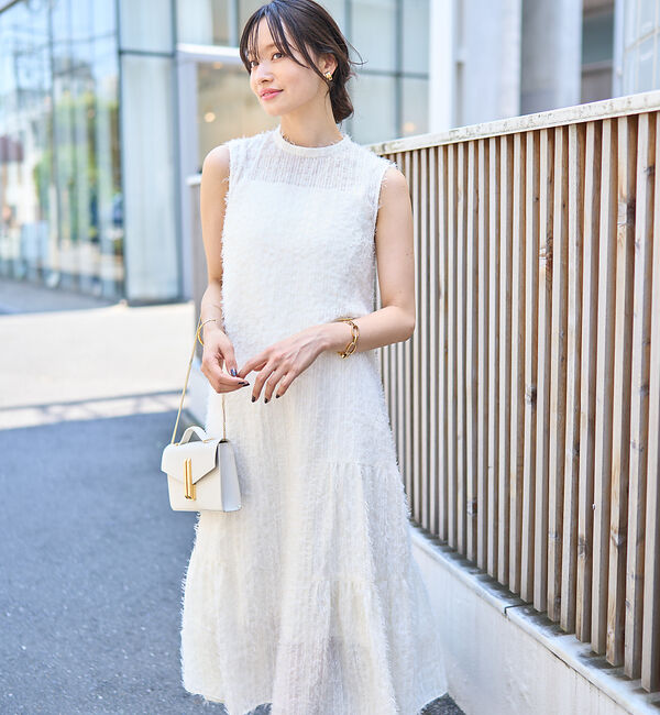 Rouge vif「フェザーノースリーブワンピース」|ワンピース|