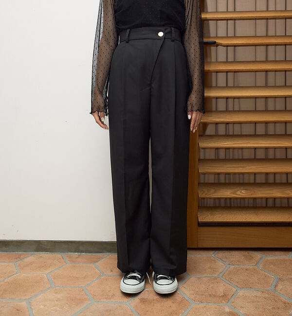 Rouge vif「【一部店舗限定】【2点セット】スリットジャケット＆ウエストクロスパンツSET」|テーラードジャケット|