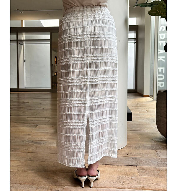 Rouge vif「【一部店舗限定】シャーリングタイトスカート」|スカート|