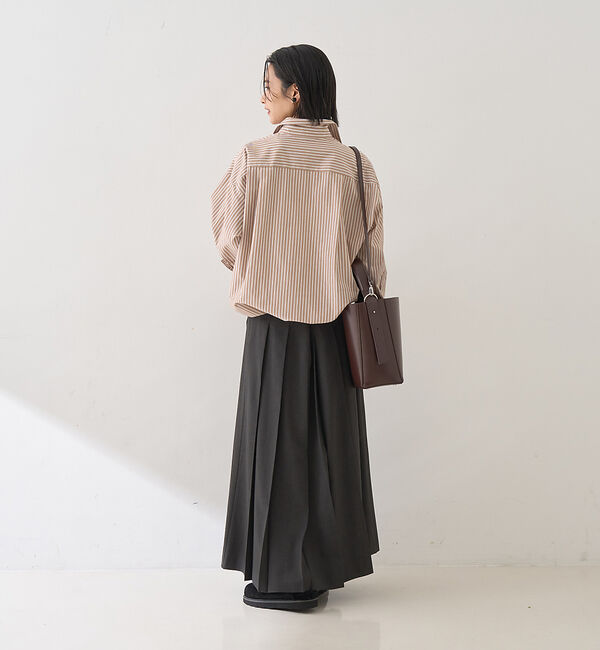 Rouge vif「ストライプメンズライクシャツ」|シャツ・ブラウス|