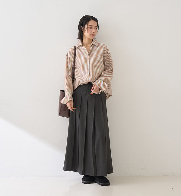 Rouge vif「ストライプメンズライクシャツ」|シャツ・ブラウス|