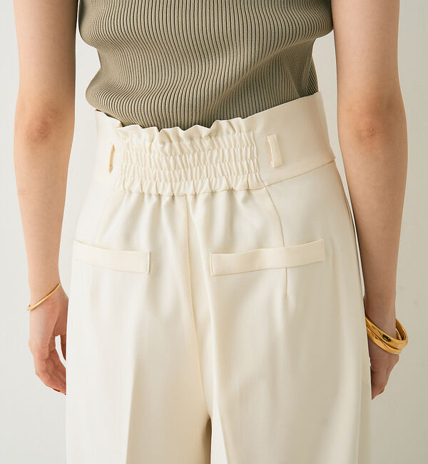 Rouge vif「【一部店舗限定】【3サイズ展開】ベルト付きハイウエストタックパンツ」|その他|