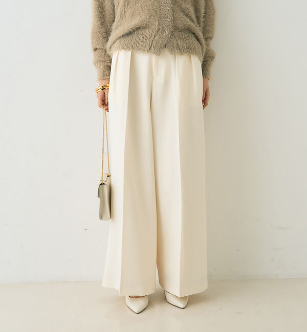 Rouge vif「【一部店舗限定】【3サイズ展開】ベルト付きハイウエストタックパンツ」|その他|