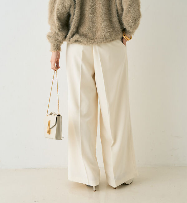 Rouge vif「【一部店舗限定】【3サイズ展開】ベルト付きハイウエストタックパンツ」|その他|