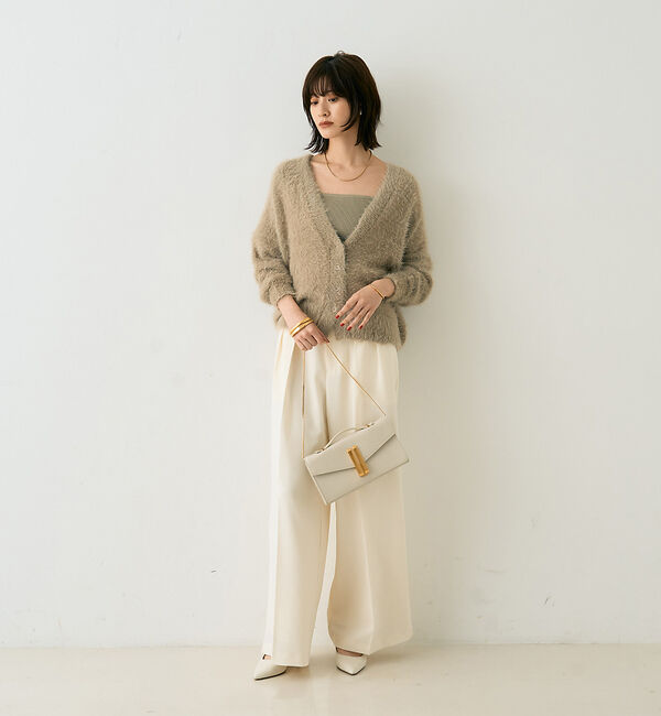 Rouge vif「【一部店舗限定】【3サイズ展開】ベルト付きハイウエストタックパンツ」|その他|