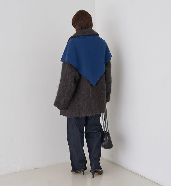 Rouge vif「【ストールセット】ポケット付片畦ニットプルオーバー」|ニット・セーター|