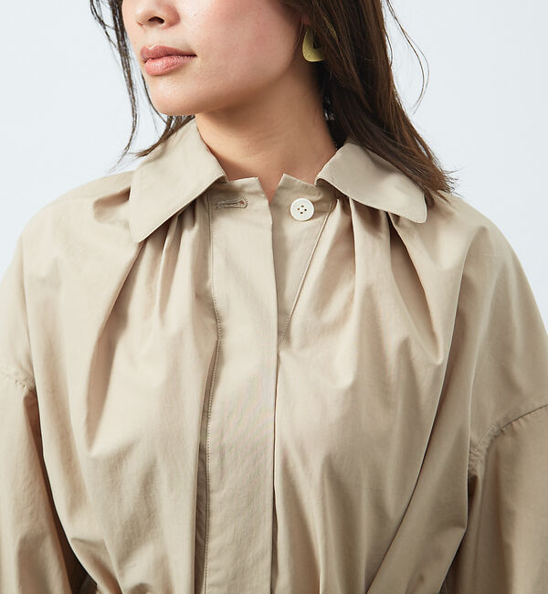 qualite「2WAYコートワンピース」|ステンカラーコート|