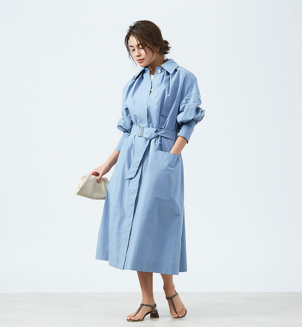 qualite「2WAYコートワンピース」|ステンカラーコート|