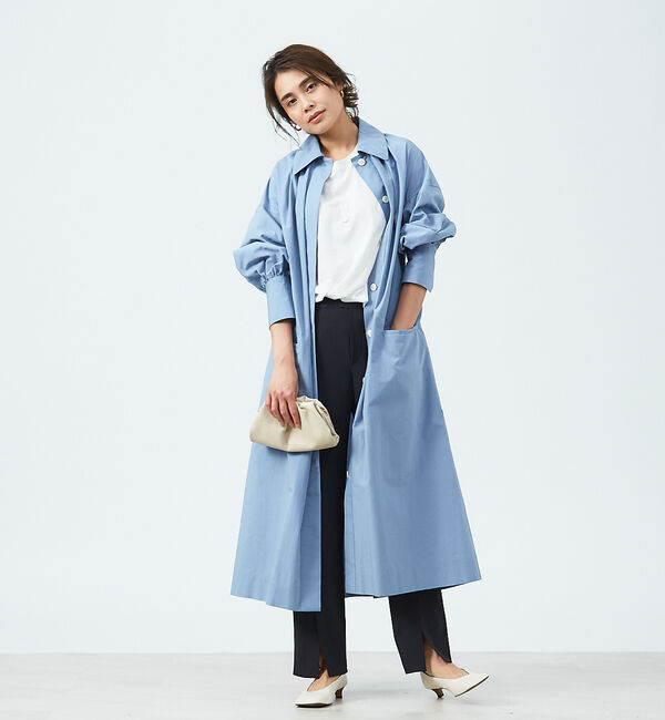 qualite「2WAYコートワンピース」|ステンカラーコート|