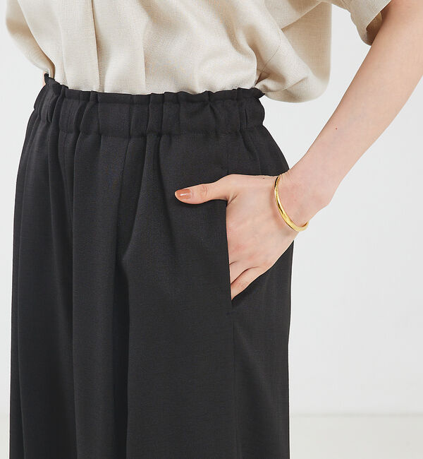qualite「【セットアップ対応】リネンライクワイドパンツ」|その他|