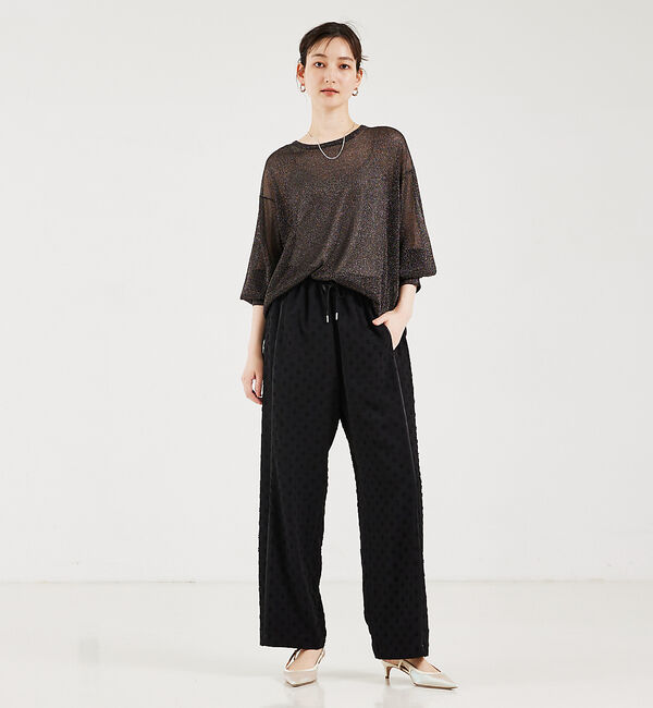 qualite「ラメシアーニットプルオーバー」|ニット・セーター|